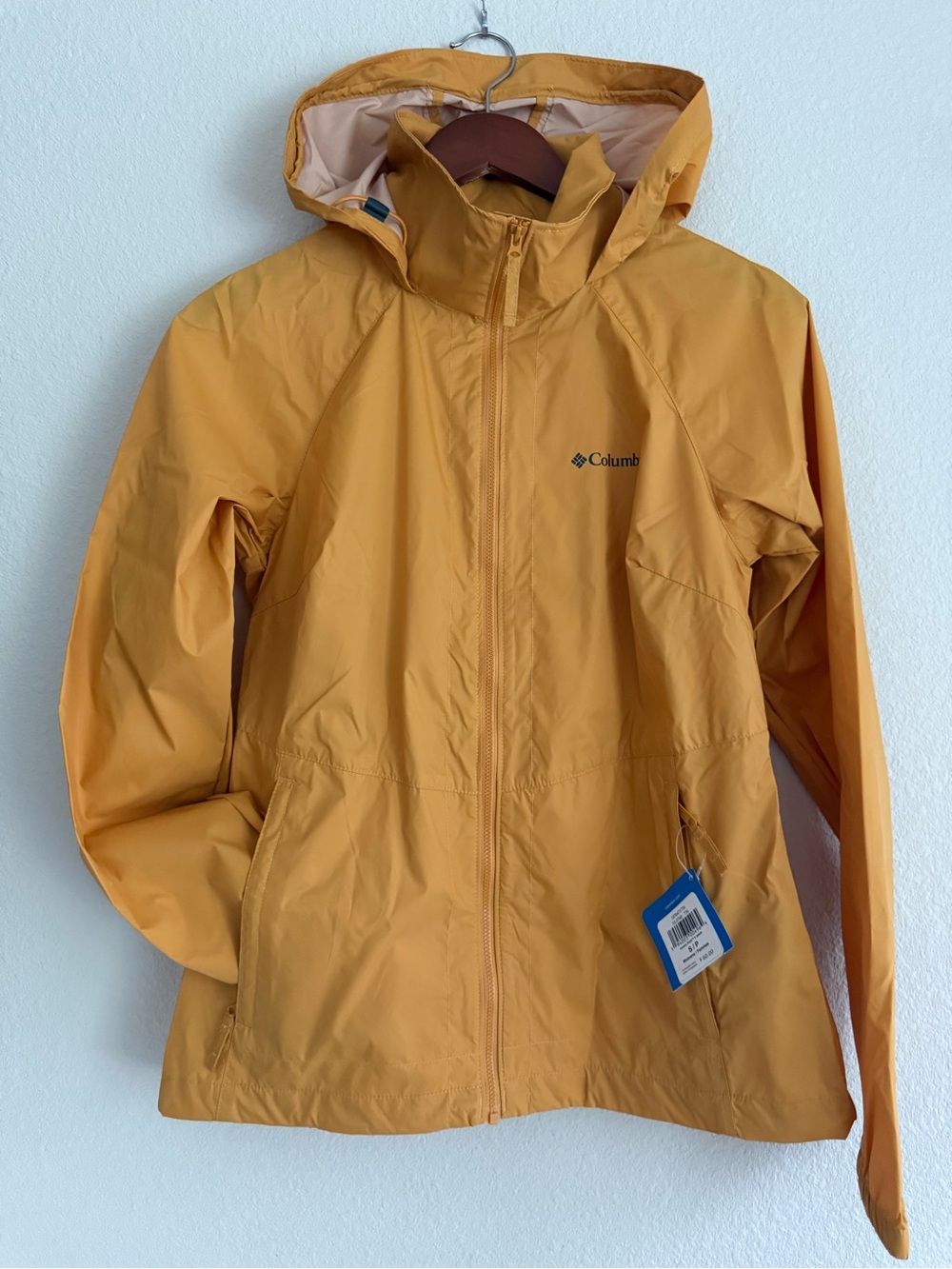 Columbia Access Point II Women's Lightweight Stow-Away Hood Rain Jacket Size S